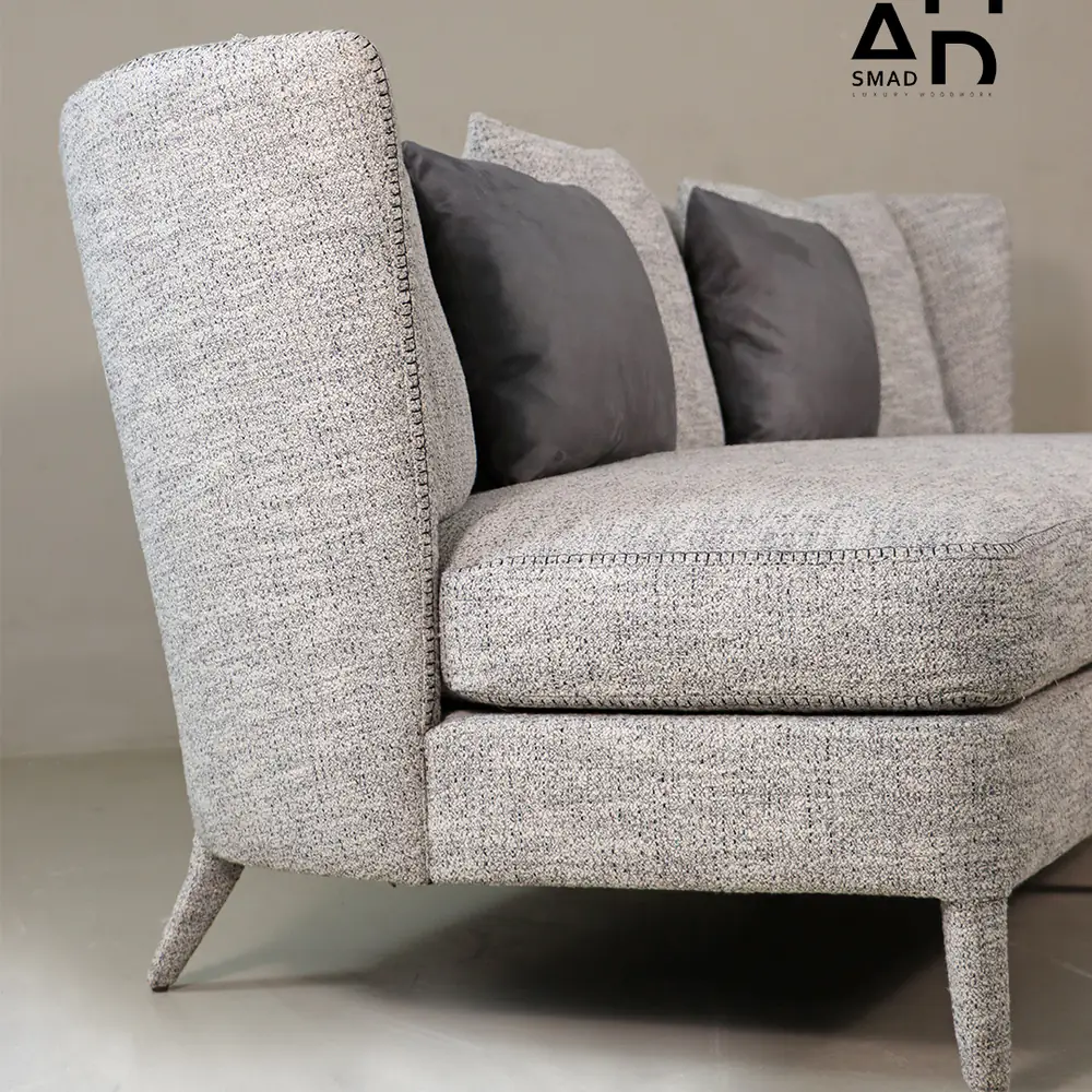 Arlo Shelter-Arm Sofa in Heathered Gray