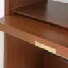 Halo Round LED Bar Cabinet in Walnut