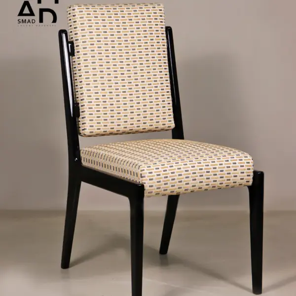 Noir Geo Upholstered Dining Chair