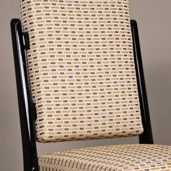 Noir Geo Upholstered Dining Chair