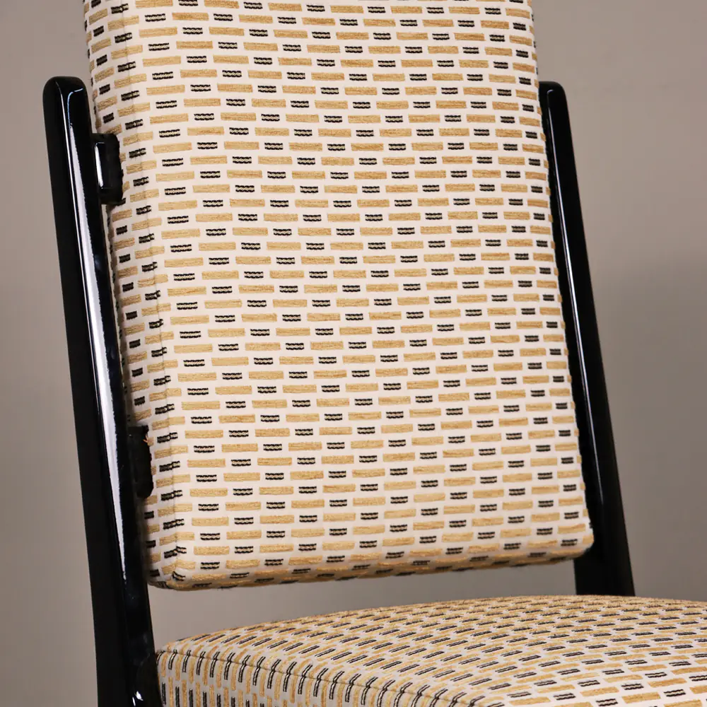 Noir Geo Upholstered Dining Chair