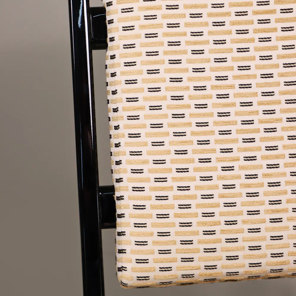 Noir Geo Upholstered Dining Chair