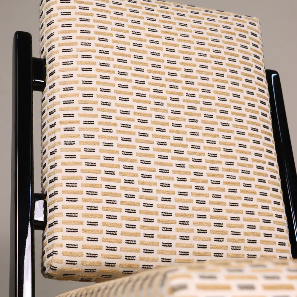 Noir Geo Upholstered Dining Chair