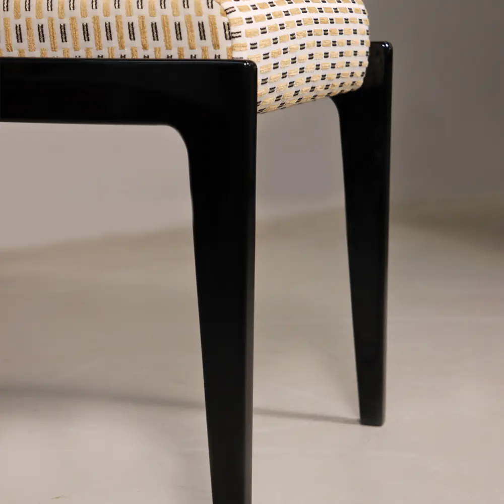 Noir Geo Upholstered Dining Chair