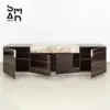 Aurelia Stone-Inlay Ebony Sideboard