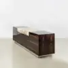 Aurelia Stone-Inlay Ebony Sideboard