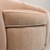 Aria Velvet Barrel Accent Chair – Sand