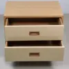 Aurelia Two-Drawer Pedestal Nightstand in Oak & Cream
