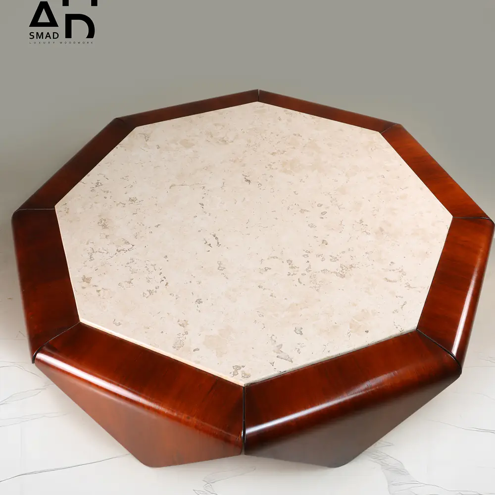 Octavia Natural Stone Octagon Coffee Table