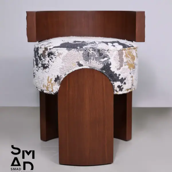 Arcus Low-Back Accent Chair in Solid Wood