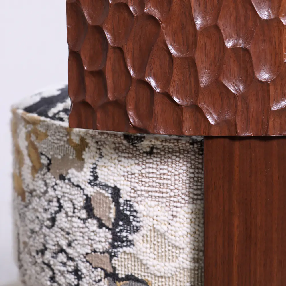 Arcus Low-Back Accent Chair in Solid Wood