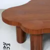 Walnut Cloud Coffee Table with Column Legs
