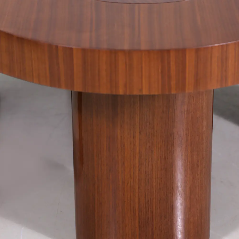 Walnut Cloud Coffee Table with Column Legs