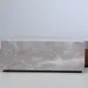 Luna Grey Marble & Walnut Block Coffee Table