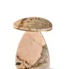 Aurelia Sculpted Stone & Brass Side Table Set