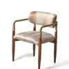 Auric Walnut Upholstered Armchair