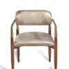 Auric Walnut Upholstered Armchair