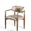 Auric Walnut Upholstered Armchair