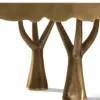 Arbor Canopy Brass Oval Dining Table