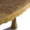 Arbor Canopy Brass Oval Dining Table