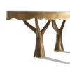 Arbor Canopy Brass Oval Dining Table