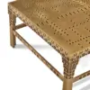 Punch Card Perforated Brass Coffee Table
