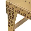 Punch Card Perforated Brass Coffee Table