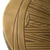 Solstice Etched Brass Round Coffee Table