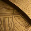 Solstice Etched Brass Round Coffee Table