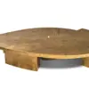 Solstice Etched Brass Round Coffee Table