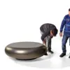 Pebble Glow Metallic Coffee Table
