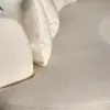 Crescent Curved Ivory Bouclé Sofa
